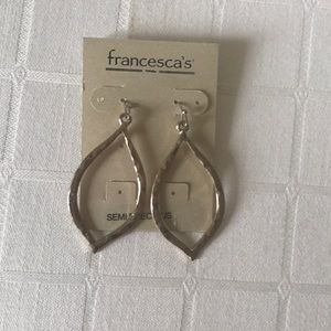 Francesca’s Gold Oval Earrings